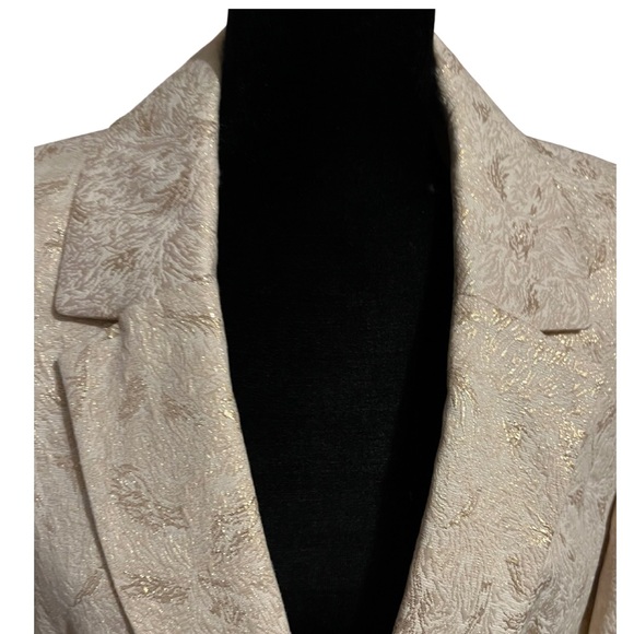 Designer Metallic Blazer Dana Buchman - Picture 3 of 10